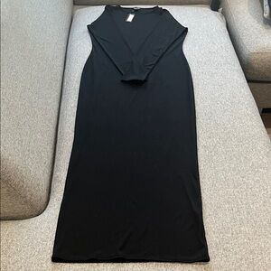 Boohoo Classic Black Long Sleeve Dress